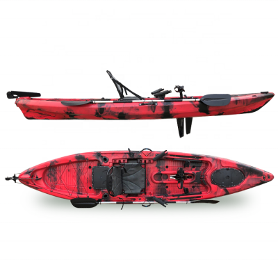 Single Cheap Fishing pedal Kayak with paddle