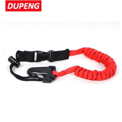 2019 China Factory Customized Color Nylon + Pu Material Kayak Paddle Leash with Quick-Release Button