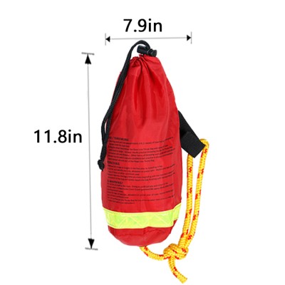 2019 Durable Barrel-Lock Drawstring Polypropylene Floating Rope Rescue Bags With Adjustable Strap